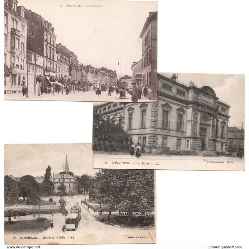 MULHOUSE - Cartes postales anciennes 1930 - Vintage