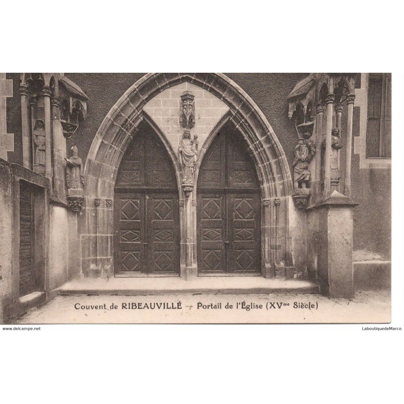 68 - Ribeauvillé - Portail de l'Eglise - Dos Divisé