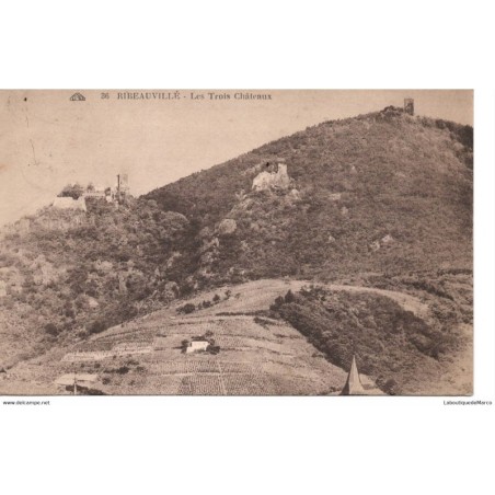 68 - Ribeauvillé - Les Trois Châteaux - Dos Divisé