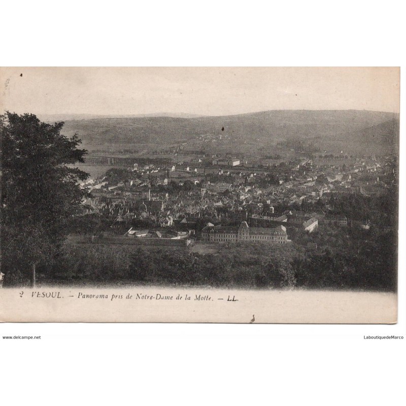 70 - Vesoul - Panorama pris de Notre-Dame de la Molte - Dos Divisé