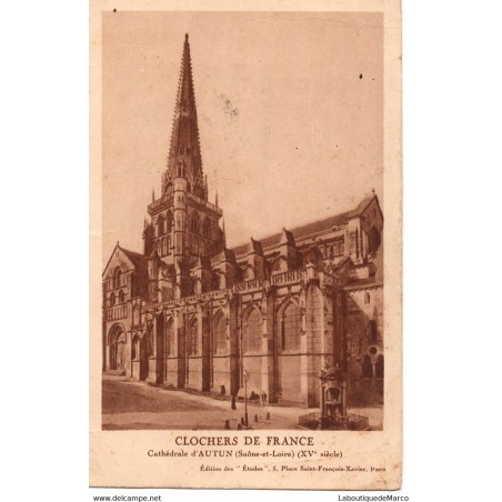 71 - Autun - La Cathédrale - Dos Divisé