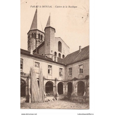71 - Paray-le-Monial - Cloître de la Basilique - Dos Divisé