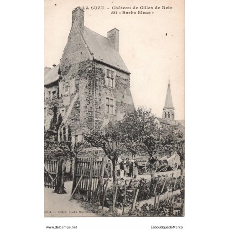 72 - La Suze - Château de Gilles de Retz - Dos Divisé