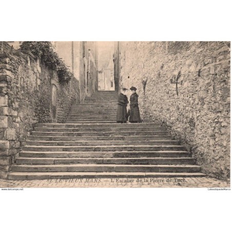 72 - Le Vieux Mans - L'Escalier de la Pierre Tucé - Dos Divisé