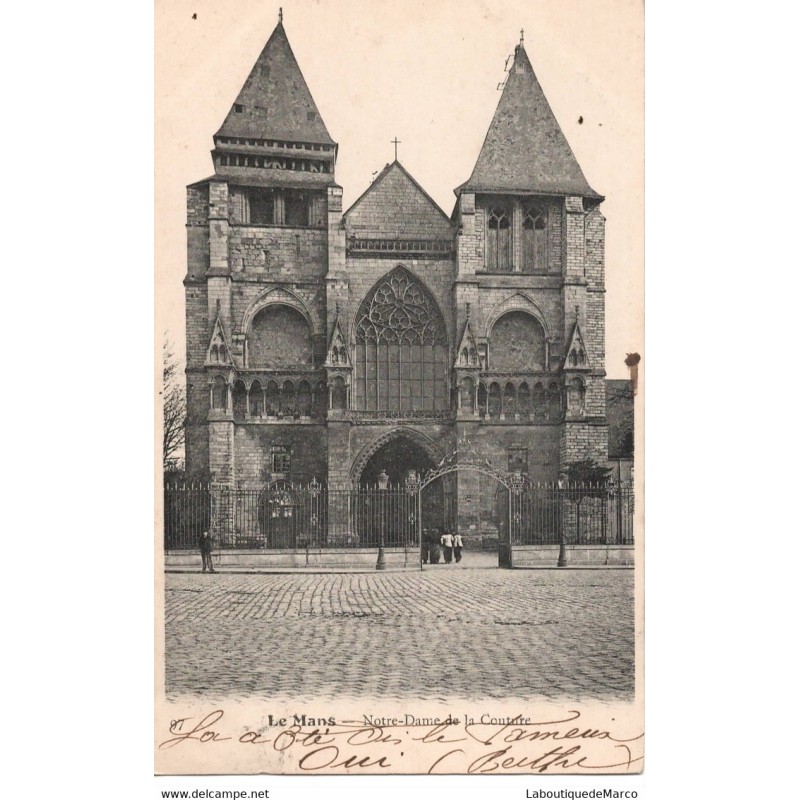 72 - Le Mans - Notre-Dame de la Couture - Dos Divisé