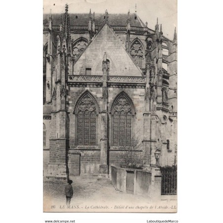 72 - Le Mans - La Cathédrale - Détail d'une Chapelle - Dos Divisé