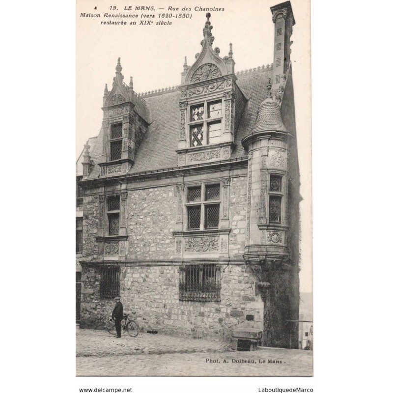 72 - Le Mans - Rue des Chanoines - Maison Renaissance - Dos Divisé