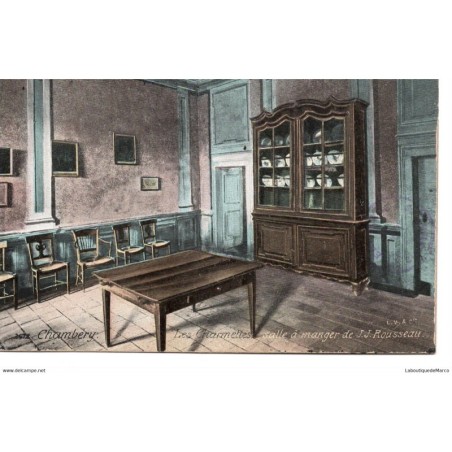 73 - Chambéry - Salle à manger de J.J Rousseau - Dos Divisé