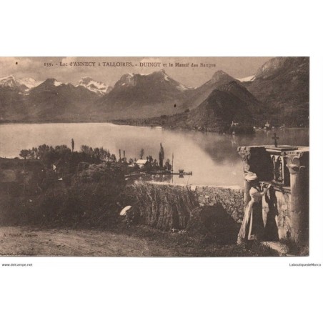 74 - Lac d'Annecy - Duingt et le Massif des Bauges - Dos Divisé