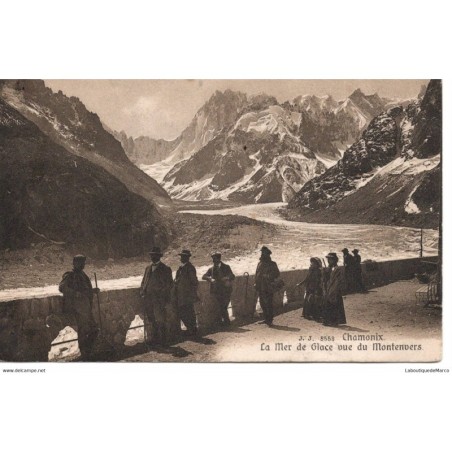 74 - Chamonix - La Mer de Glace vue du Montenvers - Dos Divisé