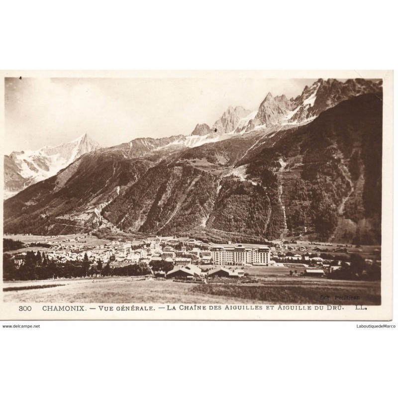 74 - Chamonix - Vue Générale - Dos Divisé