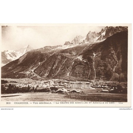 74 - Chamonix - Vue Générale - Dos Divisé