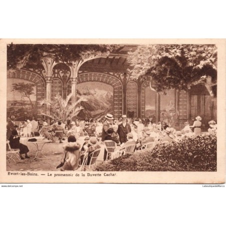 74 - Evian-les-Bains - Le promenoir de la Buvette Cachat - Dos Divisé