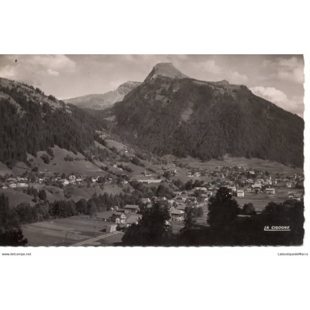 74 - Morzine - Vue Générale avec les Hautforts - Dos divisé