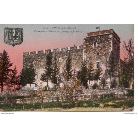 74 - Thonon-les-Bains - Château de Larringes - Dos Divisé