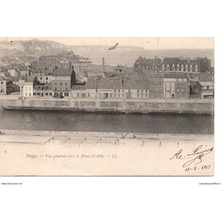 76 - Dieppe - Vue générale vers le Phare d'Ailly - Dos non Divisé