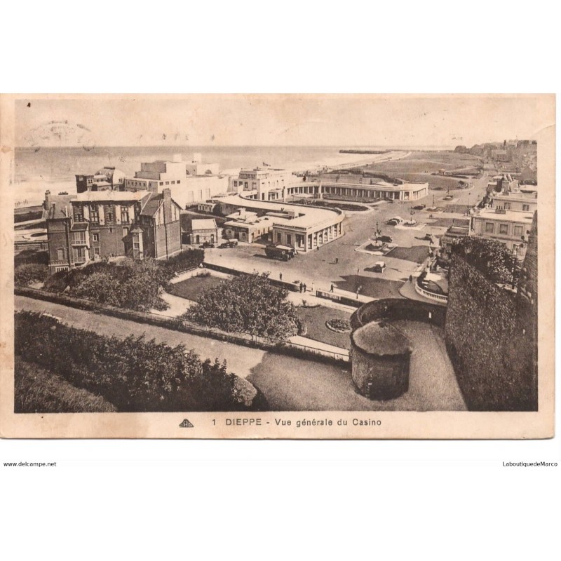 76 - Dieppe - Vue Générale du Casino - Dos Divisé