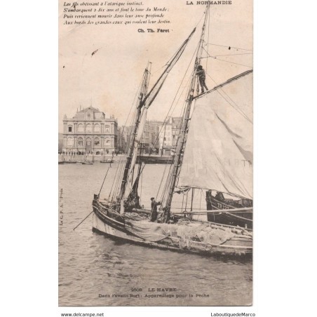 76 - Le Havre - Dans l'avant port - Dos non Divisé