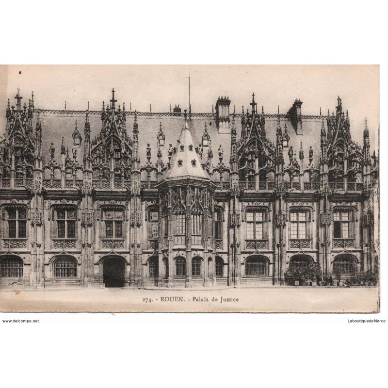 76 - Rouen - Le Palais de Justice - Dos Divisé
