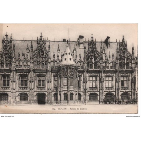 76 - Rouen - Le Palais de Justice - Dos Divisé