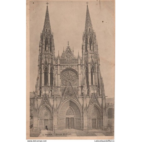76 - Rouen - Eglise St-Ouen - Dos non Divisé