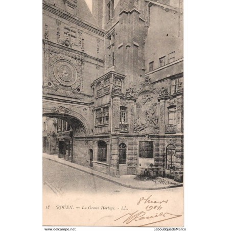76 - Rouen - La Grosse Horloge - Dos non Divisé