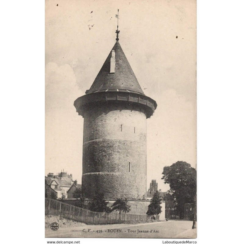 76 - Rouen - Tour Jeanne d'Arc - Dos non Divisé