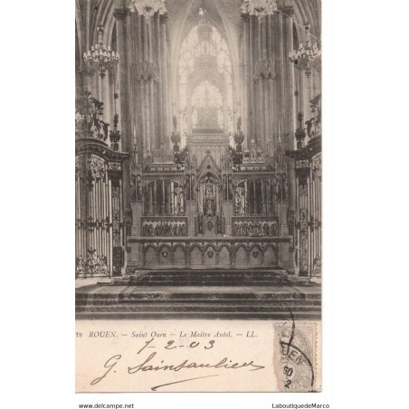 76 - Rouen - Eglise St-Ouen - Le Maître Autel - Dos non Divisé