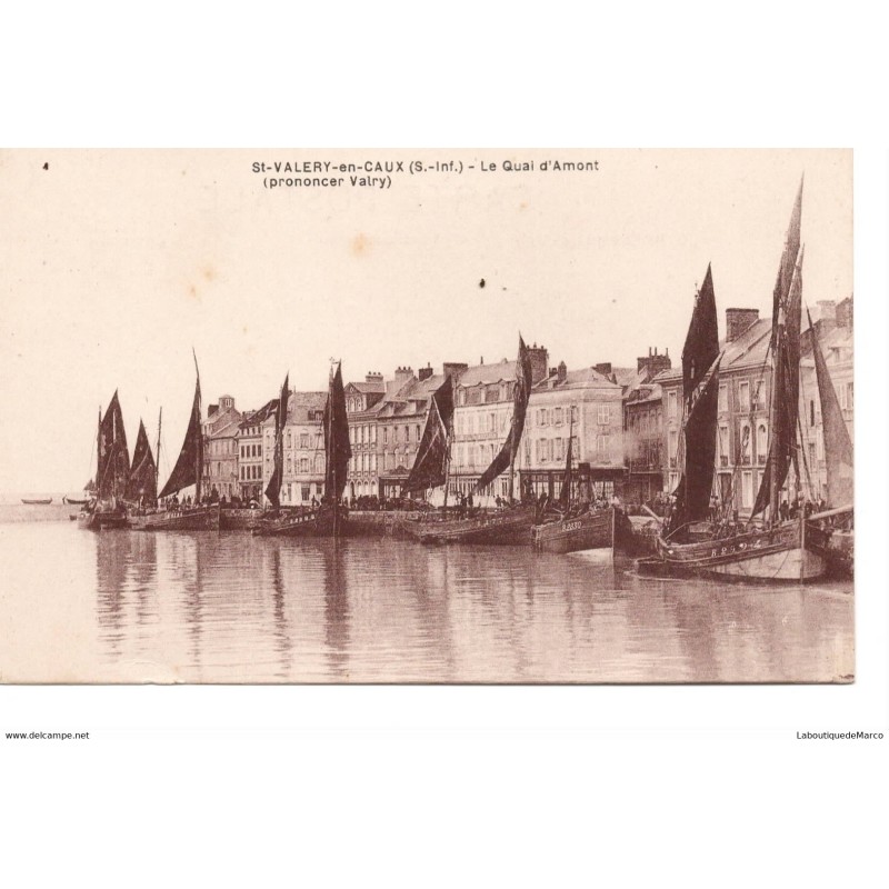 76 - St-Valery-en-Caux - Le Quai d'Amont - Dos Divisé