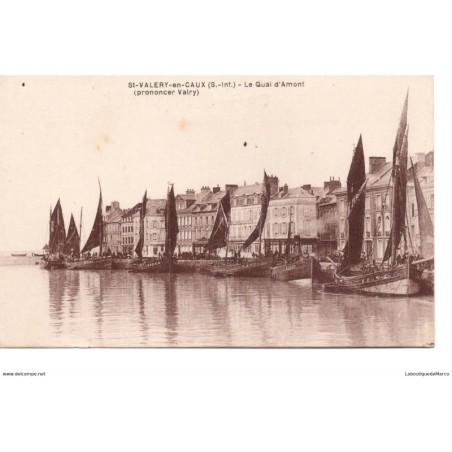 76 - St-Valery-en-Caux - Le Quai d'Amont - Dos Divisé