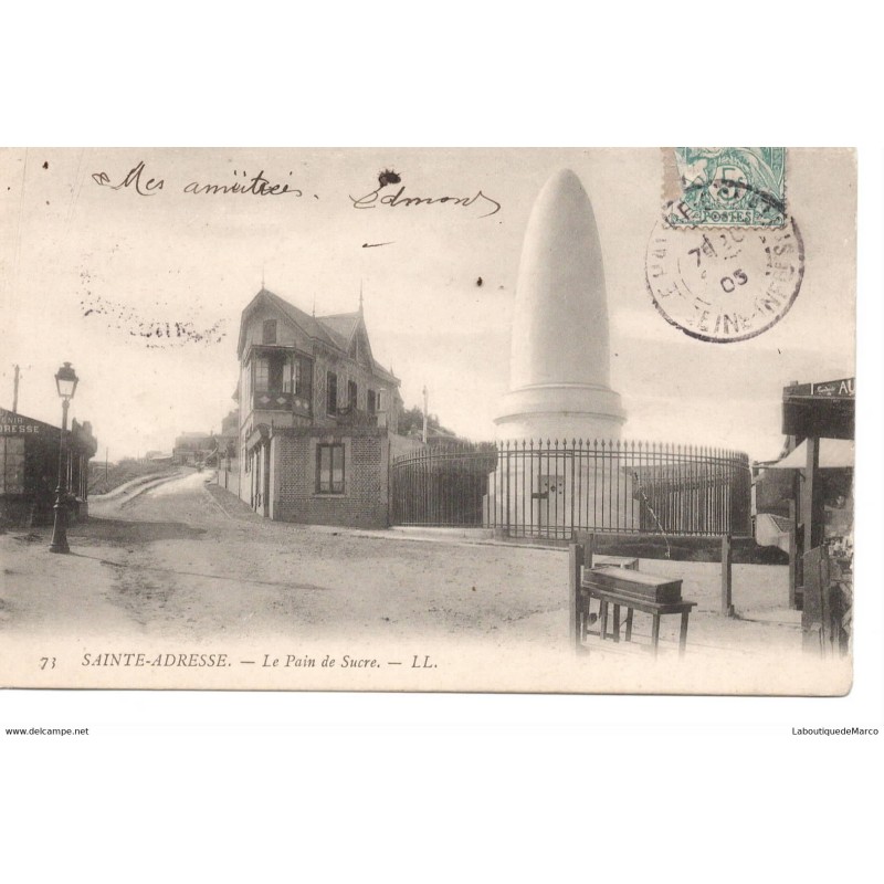 76 - Sainte-Adresse - Le Pain de Sucre - Dos Divisé