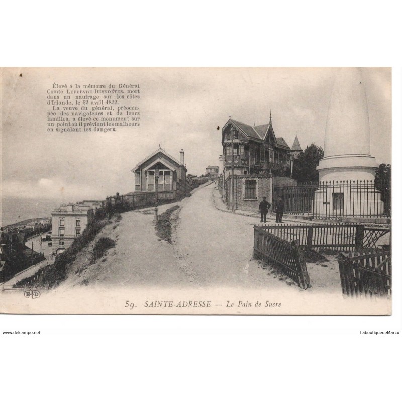 76 - Sainte-Adresse - Le Pain de Sucre - Dos Divisé