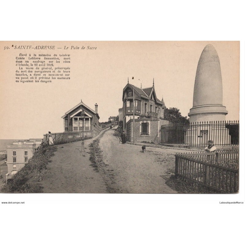 76 - Sainte-Adresse - Le Pain de Sucre - Dos Divisé