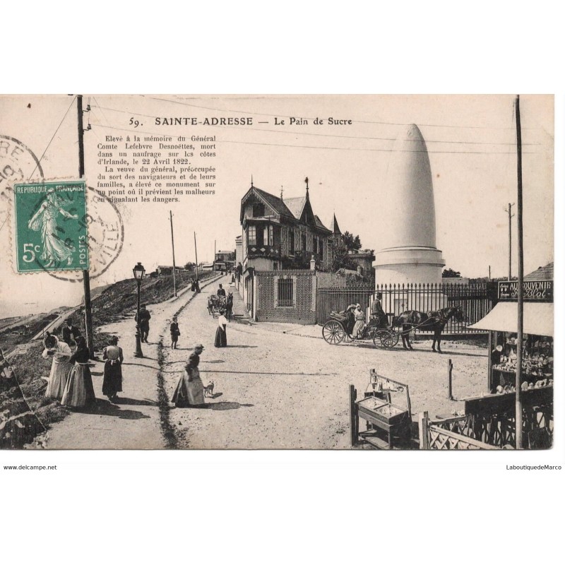 76 - Sainte-Adresse - Le Pain de Sucre - Dos Divisé