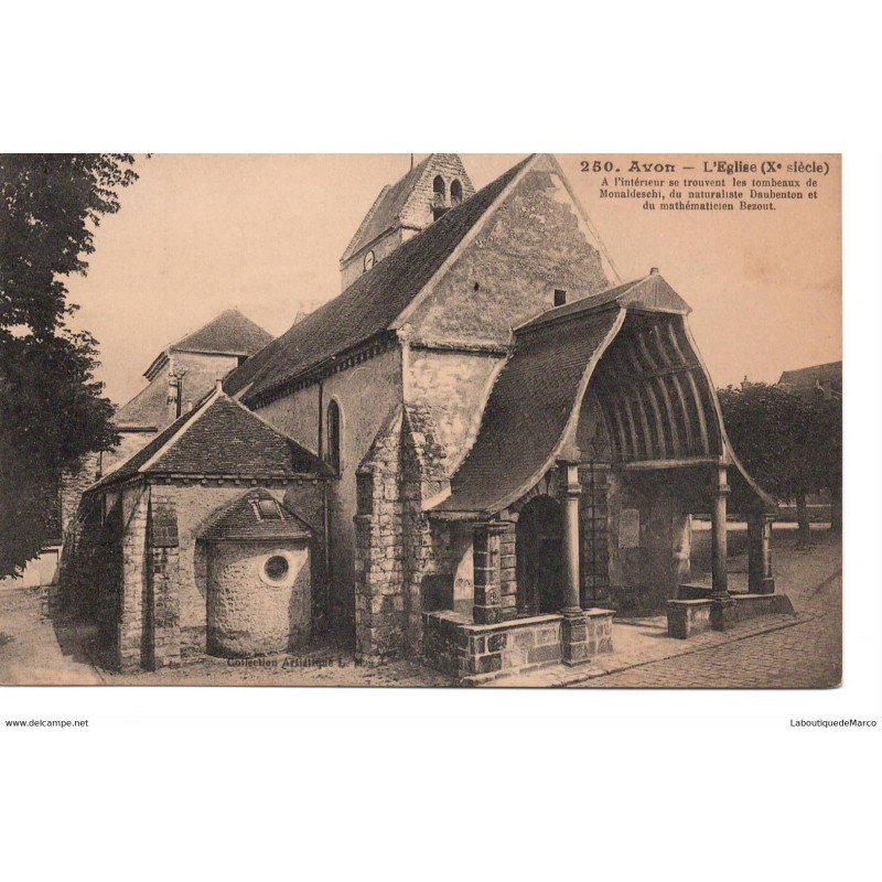 77 - Avon - L'Eglise - Dos Divisé