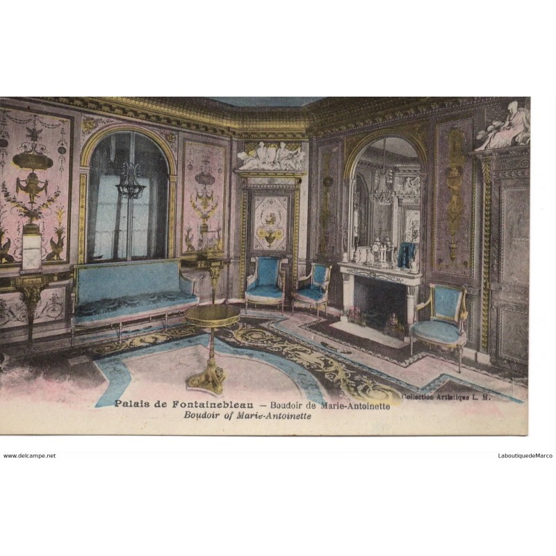 77 - Fontainebleau - Le Palais - Boudoir de Marie-Antoinette - Dos Divisé