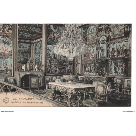 77 - Fontainebleau - Le Palais - Le Salon des Reines-Mères - Dos Divisé