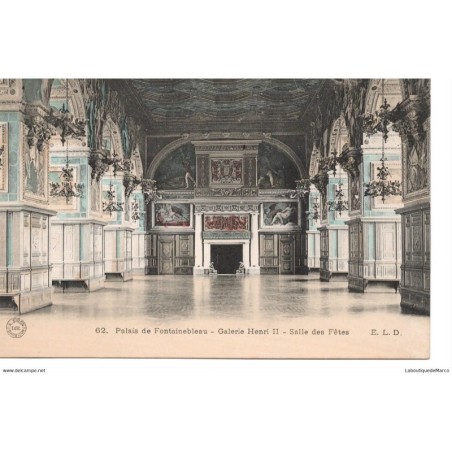 77 - Fontainebleau - Le Palais - Galerie Henri II - Dos Divisé