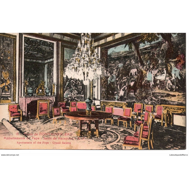 77 - Fontainebleau - Le Palais - Appartements du Pape - Dos Divisé