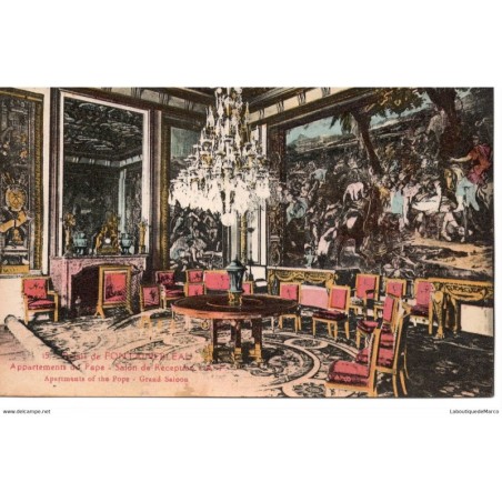 77 - Fontainebleau - Le Palais - Appartements du Pape - Dos Divisé