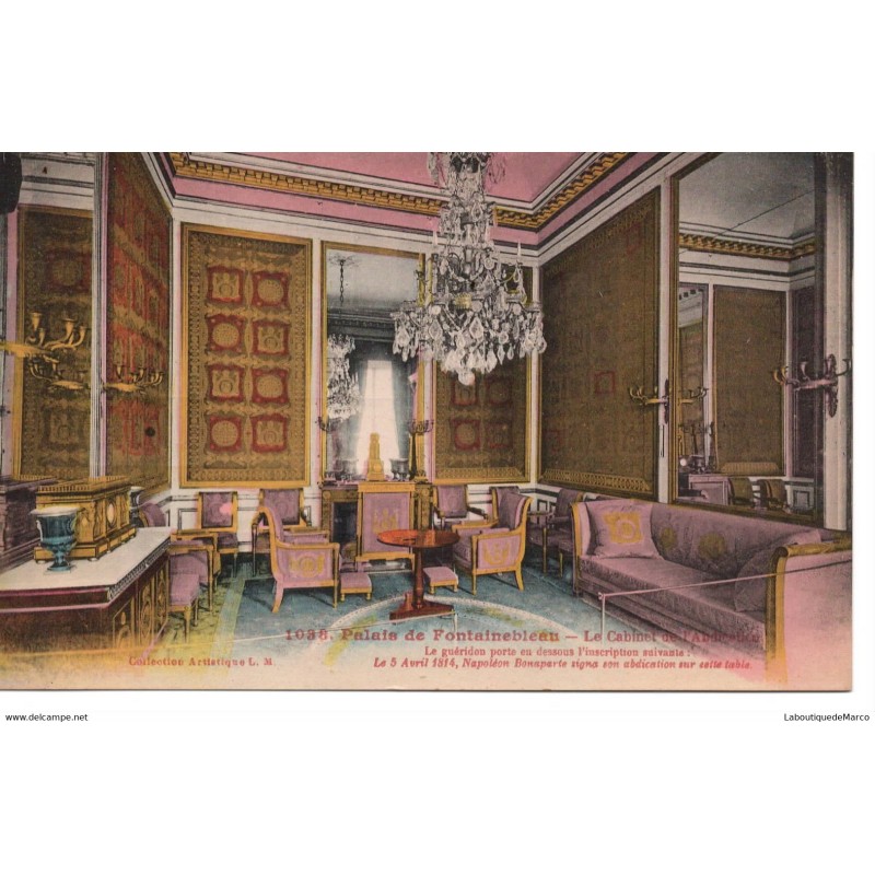 77 - Fontainebleau - Le Palais - Le Cabinet - Dos Divisé