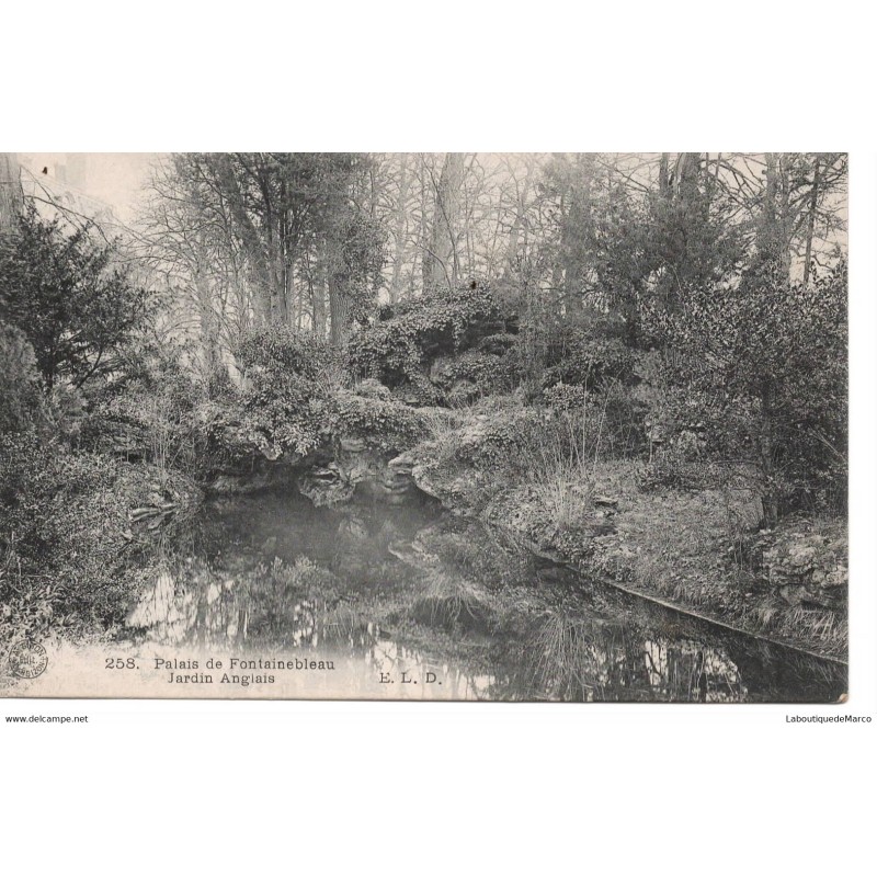77 - Fontainebleau - Le Palais - Jardin Anglais - Dos Divisé