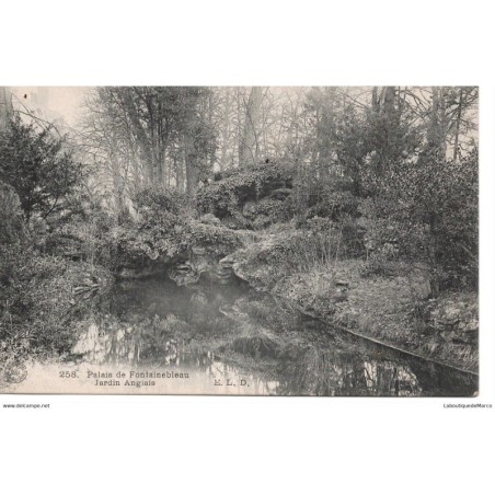 77 - Fontainebleau - Le Palais - Jardin Anglais - Dos Divisé
