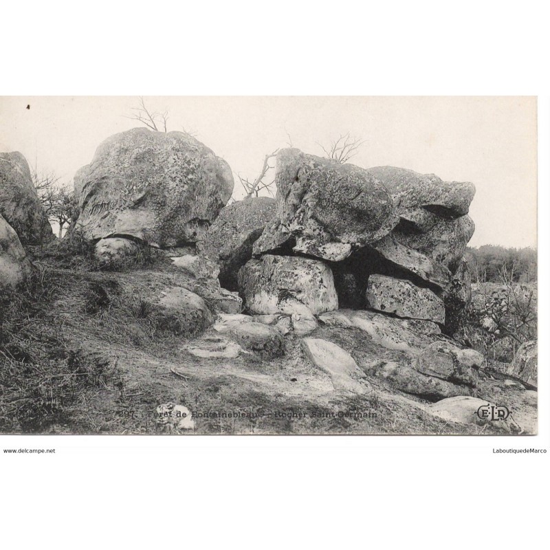 77 - Fontainebleau - La Forêt - Rocher Saint-Germain - Dos Divisé