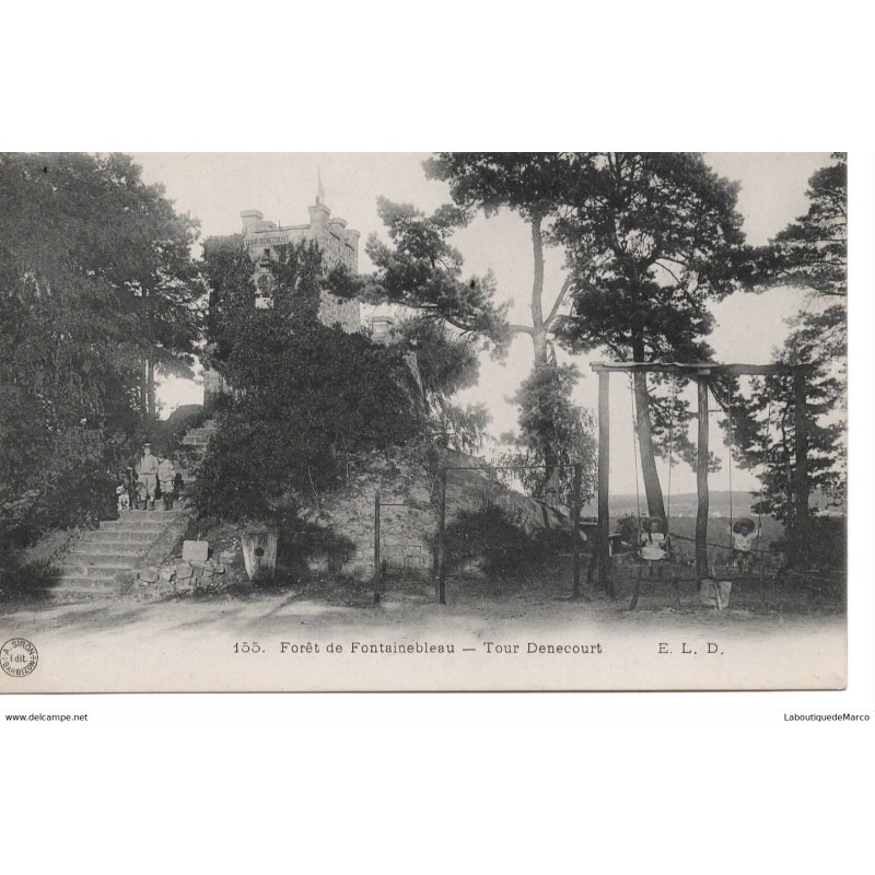 77 - Fontainebleau - La Forêt - Tour Denecourt - Dos Divisé