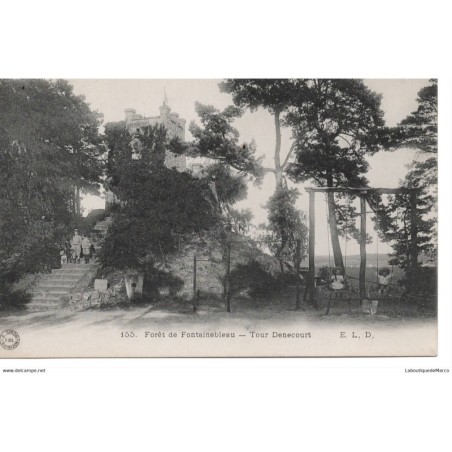 77 - Fontainebleau - La Forêt - Tour Denecourt - Dos Divisé