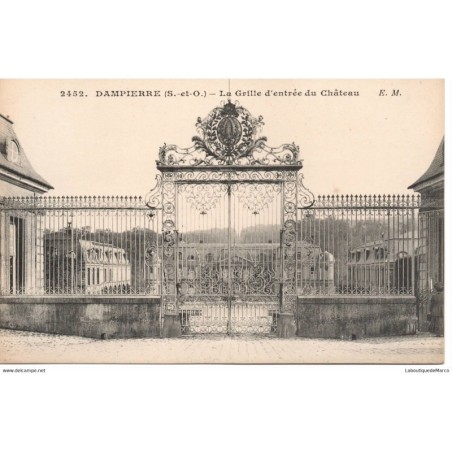 78 - Dampierre - La Grille d'entrée du Château - Dos Divisé