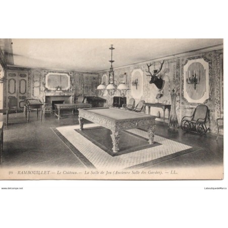 78 - Rambouillet - Le Château - La Salle de Jeu - Dos Divisé