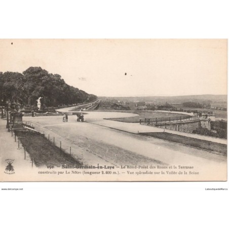 78 - Saint-Germain-en-Laye - Le Rond-Point des Roses et la Terrasse - Dos Divisé