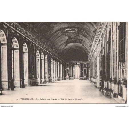 78 - Versailles - Le Palais - La Galerie des Glaces - Dos Divisé